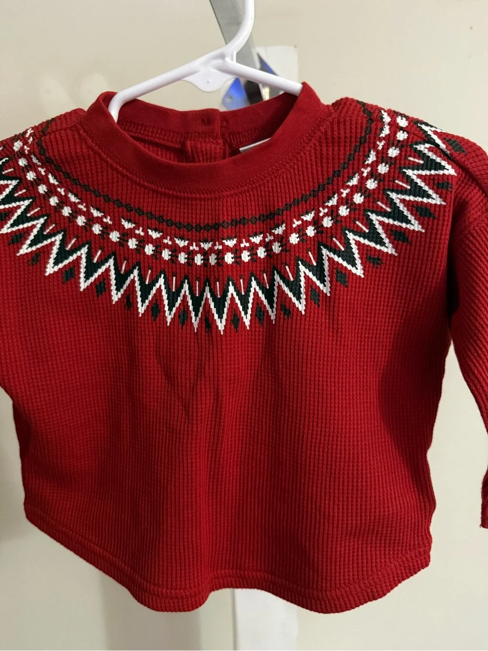 Ralph Lauren Waffle Knit Fair Isle Shirt